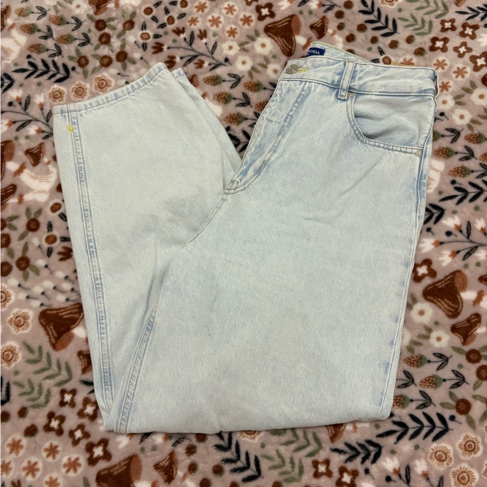 Scotch & Soda Woman Light Blue Relaxed Jeans - Picture 2 of 6